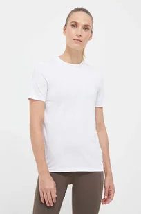 Reebok t-shirt treningowy Workout Ready kolor biały - Koszulki sportowe damskie - miniaturka - grafika 1