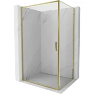 Kabiny prysznicowe - Mexen Exo kabina prysznicowa uchylna 95 x 90 cm, transparent, złota - 8181-095-090-50-00 - miniaturka - grafika 1