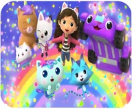 Podkładki pod mysz - PODKŁADKA POD MYSZKĘ Z NADRUKIEM KOCI DOMEK PREZENT -TEKST -20X24 - miniaturka - grafika 1