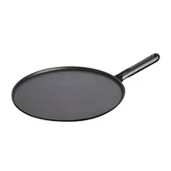 Patelnie - Staub, Patelnia do naleśników z metalowym uchwytem 30 cm, czarny - miniaturka - grafika 1