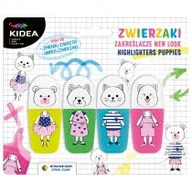 Przybory szkolne - Derform Zakreślacze zwierzaki - new look 4szt KIDEA - miniaturka - grafika 1