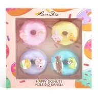 Kosmetyki kąpielowe dla dzieci - Love Skin Kula do kąpieli Happy Donuts 4 x 60 g - miniaturka - grafika 1