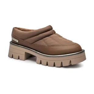 Michael Kors Mule Barton z dodatkiem skóry - Klapki i japonki damskie - miniaturka - grafika 1