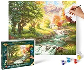 Malowanie po numerach - Schipper 609130412 Malowanie według liczb - Am Forellenbach - Obrazy do malowania dla dorosłych, w zestawie pędzel i farby akrylowe, 40 x 50 cm - miniaturka - grafika 1