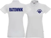 Odzież robocza - Promostars LPP - Koszulka Polo damska RATOWNIK biała - miniaturka - grafika 1