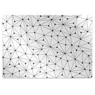 Podnóżki, podpórki, podkładki - Podkładka pod krzesło obrotowe Kreski i kropki 100x70 cm - miniaturka - grafika 1