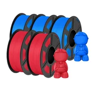 Filamenty i akcesoria do drukarek 3D - Matowy filament PLA do drukarek 3D, waga 1,1 kg, płynne drukowanie, 3BL2RD - miniaturka - grafika 1