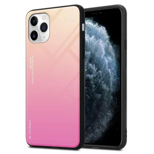 Cadorabo Etui do Apple iPhone 11 PRO MAX Etui ochronne w kolorze czarnym Etui na telefon komórkowy TPU Etui ze szkła hartowanego - Etui i futerały do telefonów - miniaturka - grafika 1