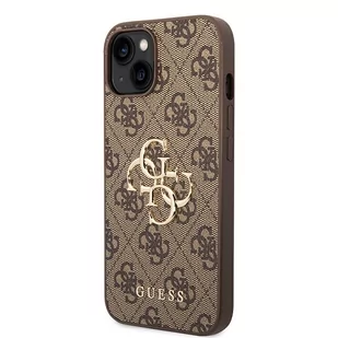 Guess GUHCP15S4GMGBR iPhone 15 6.1" brązowy/brown hardcase 4G Big Metal Logo - Etui i futerały do telefonów - miniaturka - grafika 2