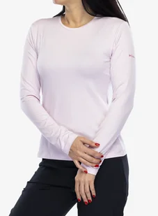 Bluza damska Columbia Sloan Ridge Graphic L/S - pink dawn heather/linear drift - Bluzy sportowe damskie - miniaturka - grafika 1