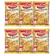 Dania dla dzieci - Amino Zupa błyskawiczna rosół złocisty z lubczykiem 57 g x 6 sztuk - miniaturka - grafika 1