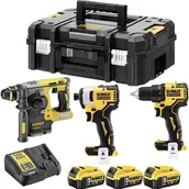 Zestawy elektronarzędzi - Zestaw 3 narzędzi XR 18V 5Ah Li-Ion bezszczotkowy DEWALT do wiercenia specjalnego - DCK377P3T - miniaturka - grafika 1