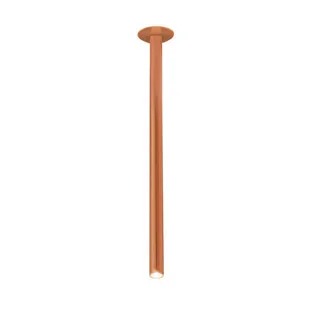Lampa przysufitowa podłużna ALHA 9422 Dohar tuba metalowa miedziana - Lampy sufitowe - miniaturka - grafika 1