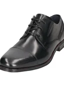 Półbuty męskie - Bugatti Skórzane trzewiki w kolorze czarnym - miniaturka - grafika 1