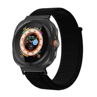 Akcesoria do smartwatchy - opaska pasek bransoleta NYLON Samsung Galaxy Watch Ultra 47mm czarna - miniaturka - grafika 1