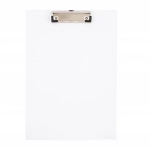 D.rect Clipboard A4 PCV deska - biały - Deski z klipsem - miniaturka - grafika 1