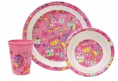 Zestawy naczyń dla dzieci - Cupcakes Zestaw Talerz Miska Kubek Dla Dziecka - miniaturka - grafika 1