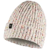 Czapki damskie - Buff Kim Knitted Polar Beanie 1296980001000, Kobieta, Czapka, Biały - miniaturka - grafika 1