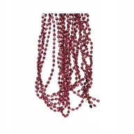 Bombki - Sznur koralików girlanda 2,7m ciemny róż - miniaturka - grafika 1