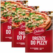 Proszki do pieczenia, drożdże - Delecta Drożdże do pizzy Zestaw 3 x 8 g - miniaturka - grafika 1