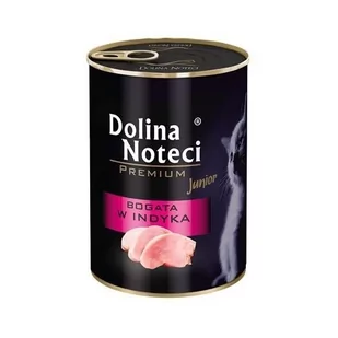 Dolina Noteci Premium Kot Junior Bogata w indyka puszka 400g - Mokra karma dla kotów - miniaturka - grafika 1