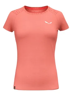 Salewa Koszulka funkcyjna "Pure Salamander" w kolorze czerwonym - Koszulki sportowe damskie - miniaturka - grafika 1