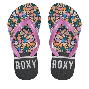 Japonki Roxy ARGL100283 Różowy - Buty dla dziewczynek - miniaturka - grafika 1