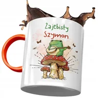 Kubki - Kubek Pomarańczowy Dla Szymona Szymka Kolegi z Nadrukiem ze Zdjęciem+ Opakowanie na prezent (wzór 01) - miniaturka - grafika 1