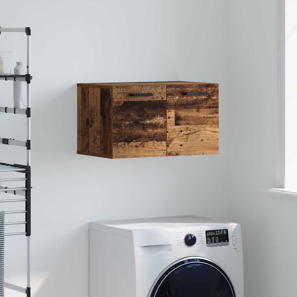 vidaXL Szafka ścienna Stare drewno 60 x 36.5 x 35 cm