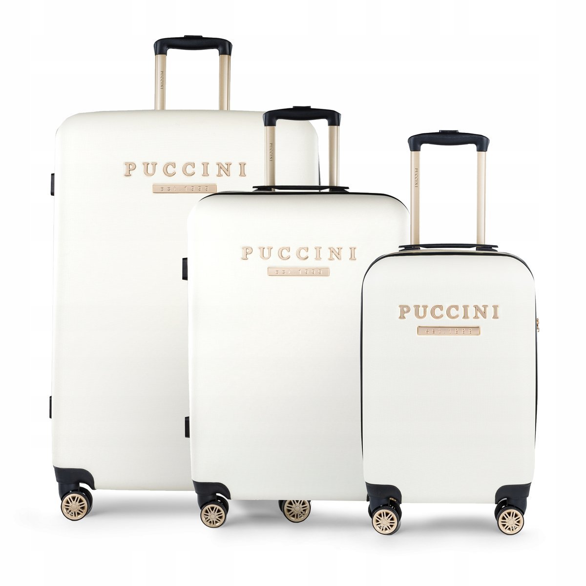 PUCCINI Zestaw Komplet WALIZEK Podróżnych ABS Na Kółkach 3w1 ABS017 0