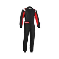 Odzież do sportów motorowych - Kombinezon kartingowy Sparco ROOKIE MY20 czarno-czerwony - XXL - miniaturka - grafika 1
