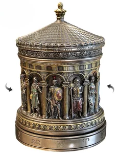OBROTOWA SZKATUŁKA Z BOGAMI GRECKIMI – PANTEON MITOLOGICZNY - Pudełka i szkatułki - miniaturka - grafika 1