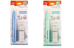 Gumka elektryczna + wkłady mix Deli - Szkolne artykuły papiernicze - miniaturka - grafika 1