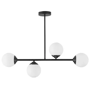 NOWOCZESNA LAMPA WISZĄCA CZARNA FINO W4 - Lampy sufitowe - miniaturka - grafika 1