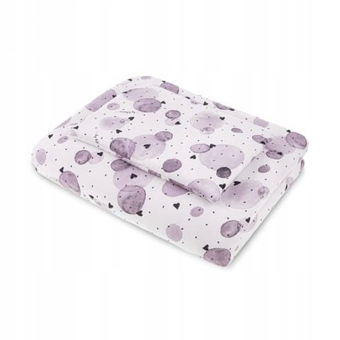 pościel bambusowa -Kuleczki kołderka 75x100cm,poduszka 25x35cm