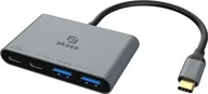 Huby USB - AKASA Hub USB-C na 2x Type-C + 2x USB 3.2 typu A - miniaturka - grafika 1
