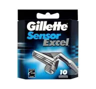 Maszynki do golenia i wkłady - Gillette Sensor Excel Wkłady Do Maszynki 10 Sztuk - miniaturka - grafika 1