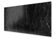 Dekoracje domu - Panel kuchenny HOMEPRINT Czarny marmur dekoracyjny 140x70 cm - miniaturka - grafika 1