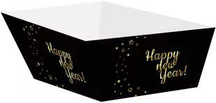 Pudełka na chipsy Sylwestrowe - Happy New Year - 4 szt. - Sylwester - miniaturka - grafika 1