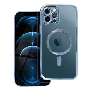 Etui Futerał Electro Mag Cover do iPhone 12 Pro Max niebieski - Etui i futerały do telefonów - miniaturka - grafika 1