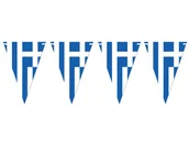 Dekoracje sali - Congee.pl Baner wiszący Flaga Grecji - 5 m - miniaturka - grafika 1