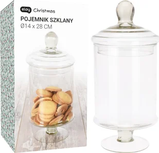 Excellent Houseware Pojemnik na ciastka szklany 1,5 l - Pojemniki kuchenne - miniaturka - grafika 1