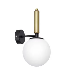 Luminex Spira 3335 kinkiet lampa ścienna 1x60W E14 czarny/złoty - Lampy ścienne - miniaturka - grafika 1