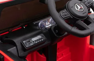 Mercedes AMG G63 dla dzieci Czerwony + Pilot + MP3 LED + Wolny Start + EVA + Pasy - Pojazdy elektryczne dla dzieci - miniaturka - grafika 2