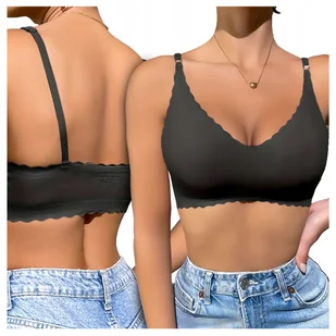BIUSTONOSZ BEZSZWOWY Stanik Damski Modelujący Piersi Damski Top Sportowy S - Biustonosze BIUSTONOSZ BEZSZWOWY Stanik Damski Modelujący Piersi Damski Top Sportowy S - Biustonosze - miniaturka - grafika 1