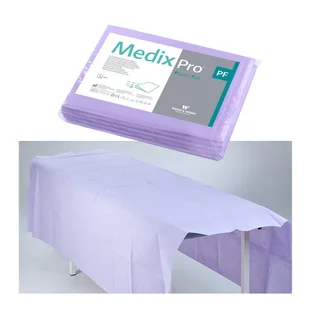 Prześcieradło jednorazowe 150cm x 210cm fioletowe podfoliowane 54g MedixPro 5szt - Kosmetyczne akcesoria jednorazowe - miniaturka - grafika 1