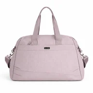 Torebki damskie - Duża torba sportowa damska Solier FB54 Eloa, do pilatesu, fitnessu i podróży, kolor jasnoróżowy - miniaturka - grafika 1