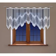 Firany - Firana gotowa 90 x 300 cm biała z taśmą marszczącą - miniaturka - grafika 1