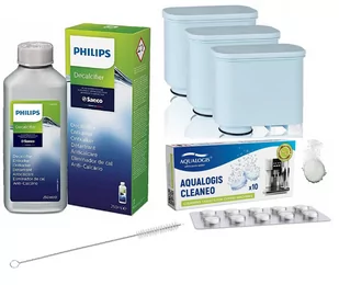 Zestaw do Saeco Philips AL-Clean 3szt, Cleaneo 10tab, CA6700/10 Szczotka AQ-434 - Akcesoria i części do ekspresów do kawy - miniaturka - grafika 1
