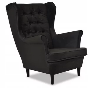 Fotel Uszak skandynawski CIEMNY GRAFIT dla niego - Fotele - miniaturka - grafika 1